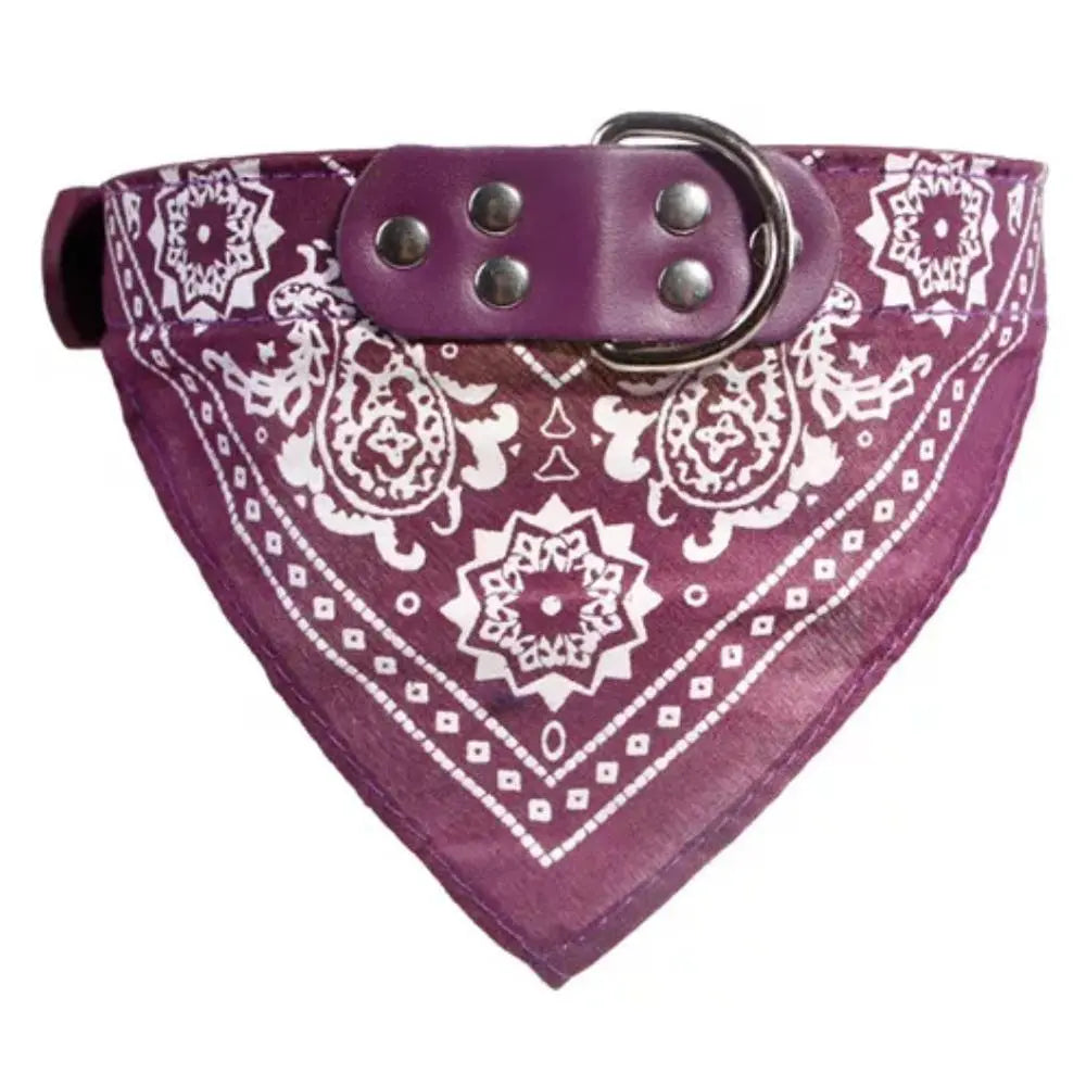 SUPREPET Adjustable Dog Collar – Cute Print Scarf & Neckerchief for Pets