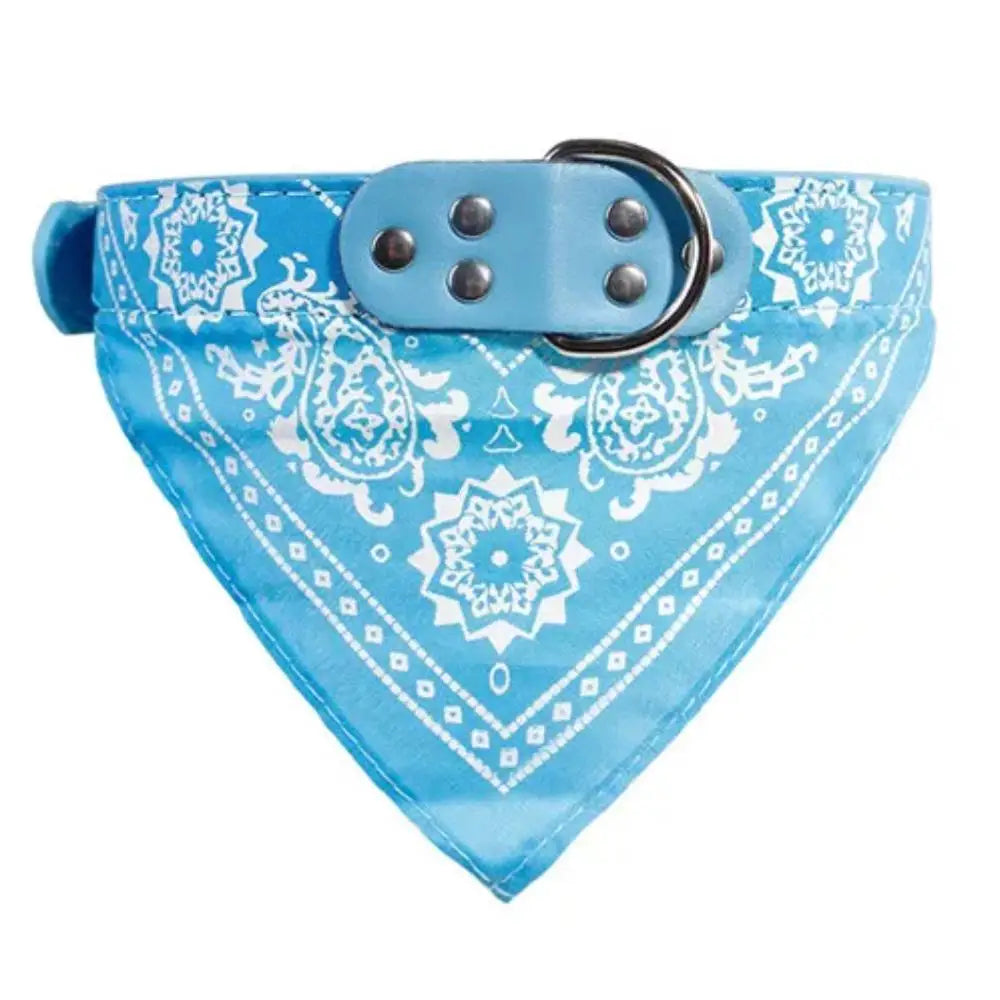 SUPREPET Adjustable Dog Collar – Cute Print Scarf & Neckerchief for Pets
