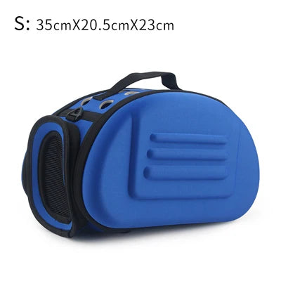 Pure Color Portable Pet Carrier Bag – Foldable Travel Bag for Cats & Dogs