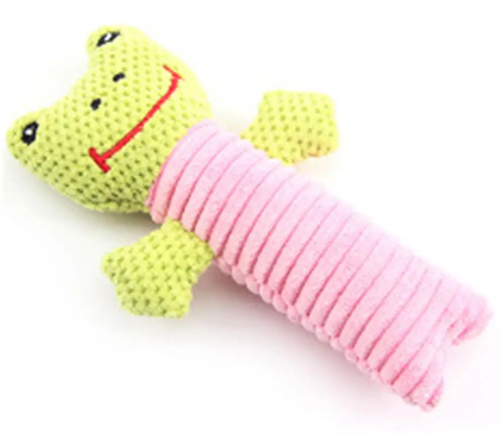 Squeaky Dog Toys Set – Animal Chew Toys for Dogs, Rabbit, Squirrel & Bird