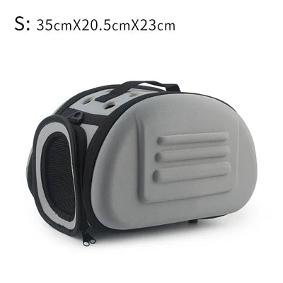 Pure Color Portable Pet Carrier Bag – Foldable Travel Bag for Cats & Dogs