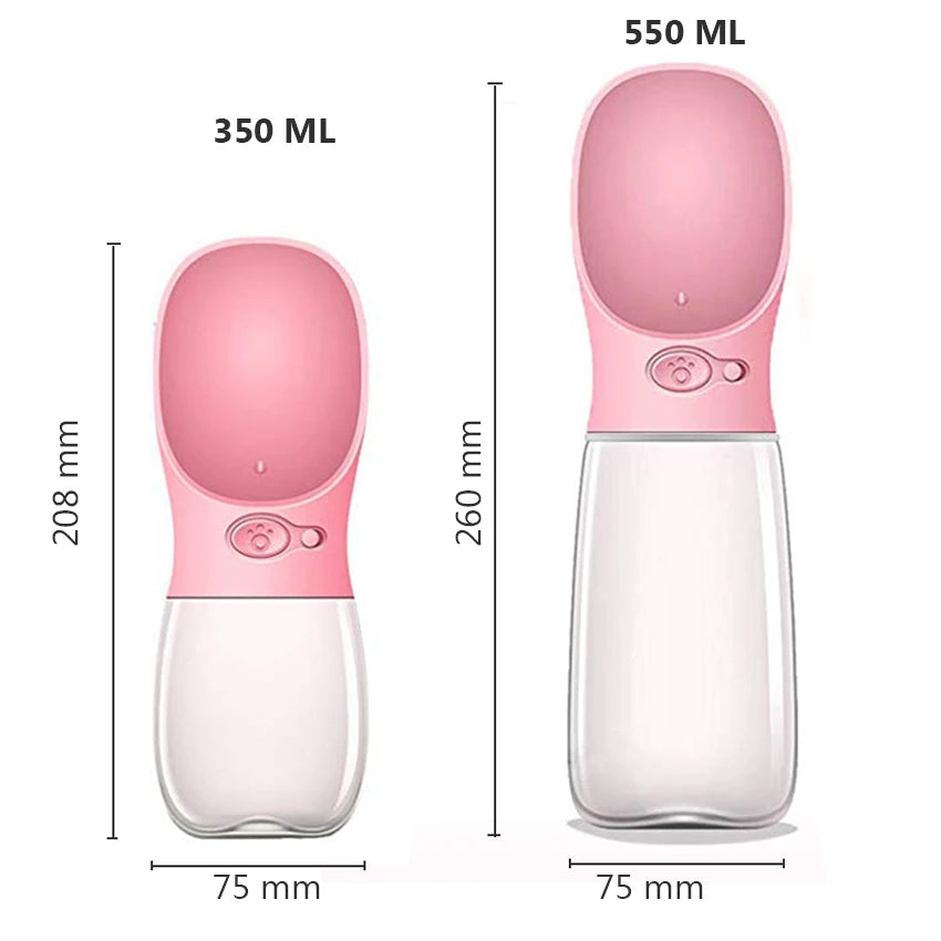 Portable Pet Dog Water Bottle – Drinking Feeder for Dogs & Cats, Travel