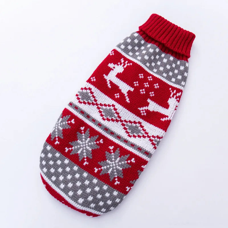 Stripe Dog Sweater – Winter Warm Coat for Small, Medium & Large Dogs, Puppies