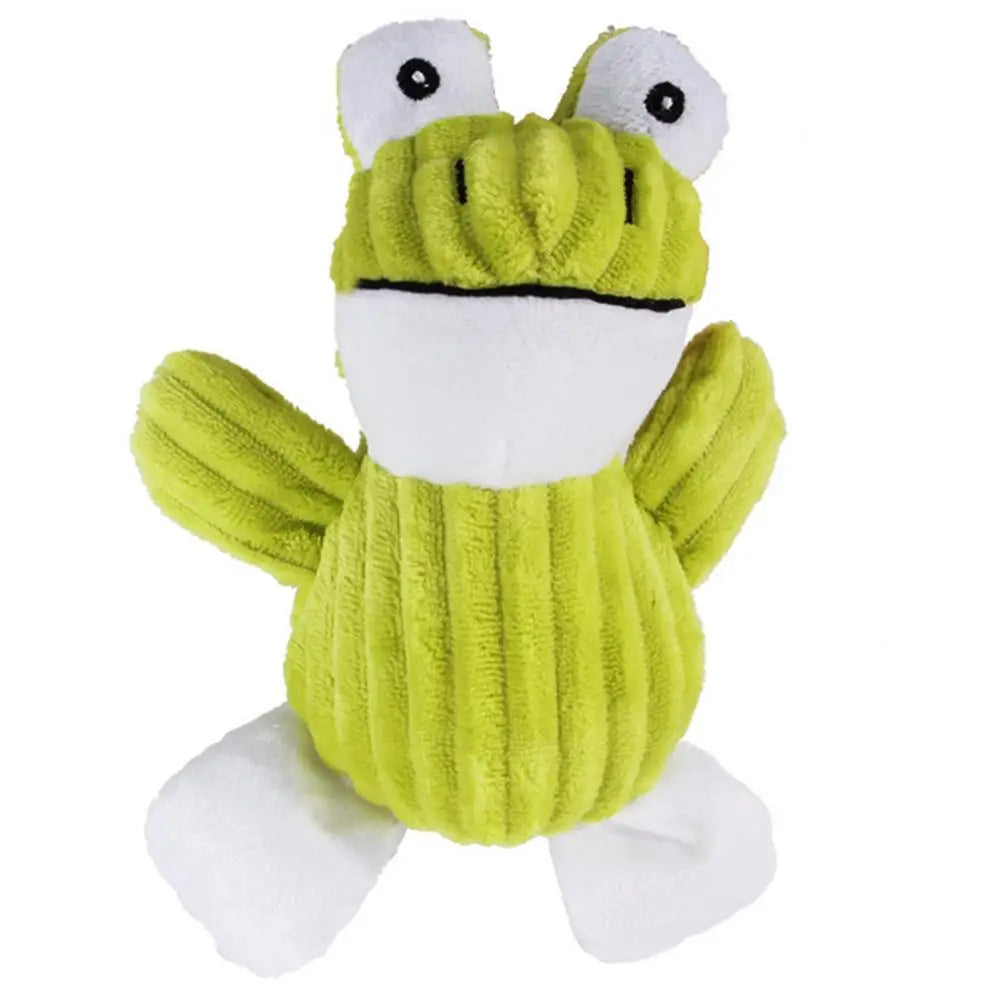 Squeaky Dog Toys Set – Animal Chew Toys for Dogs, Rabbit, Squirrel & Bird