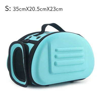 Pure Color Portable Pet Carrier Bag – Foldable Travel Bag for Cats & Dogs