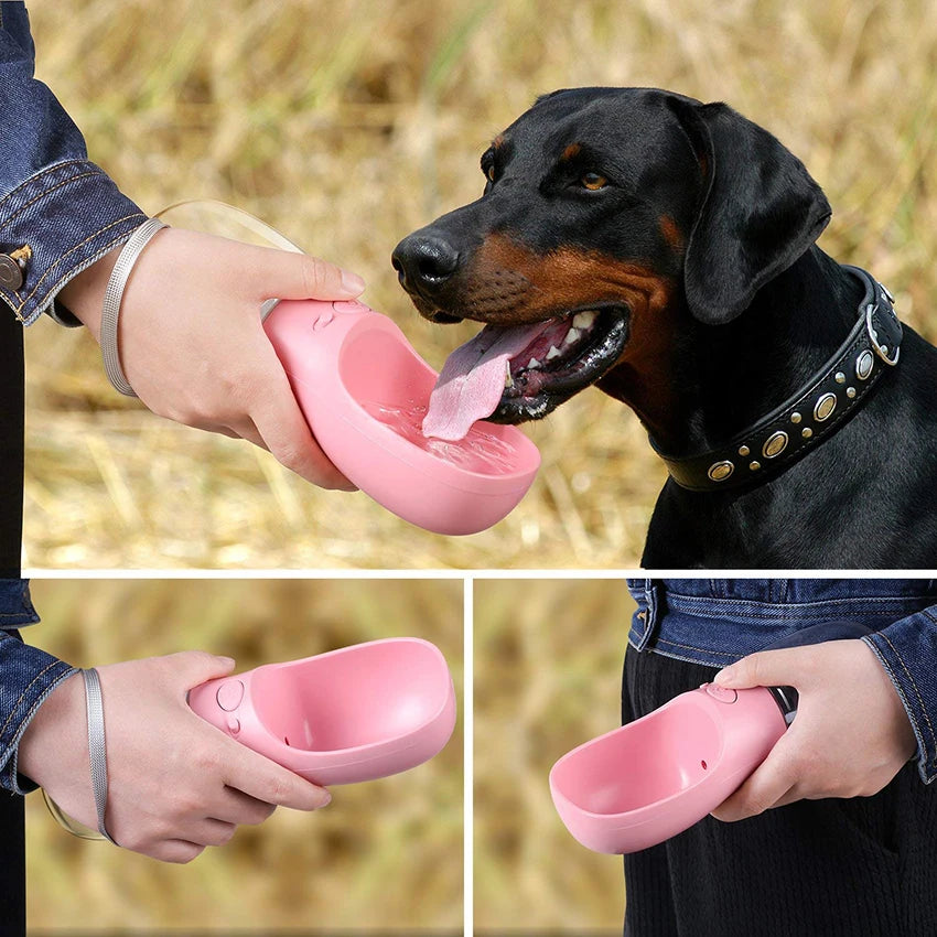 Portable Pet Dog Water Bottle – Drinking Feeder for Dogs & Cats, Travel