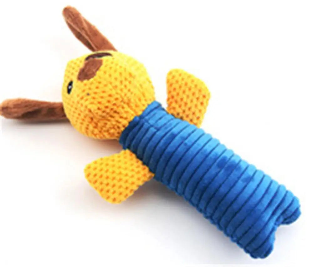 16 Animal Dog Chew Toys – Plush Squeak Rope Toys for Puppies & Cats