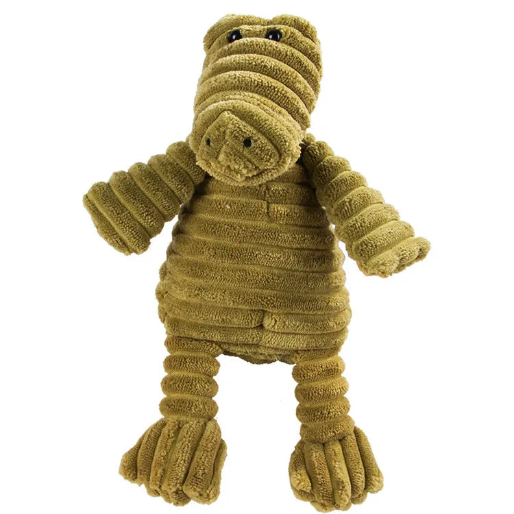 16 Animal Dog Chew Toys – Plush Squeak Rope Toys for Puppies & Cats