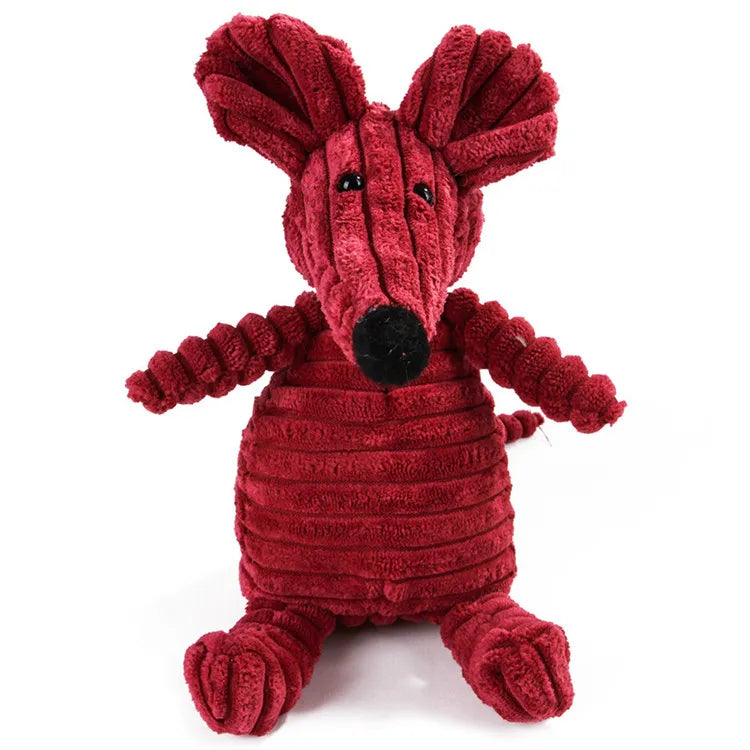 16 Animal Dog Chew Toys – Plush Squeak Rope Toys for Puppies & Cats