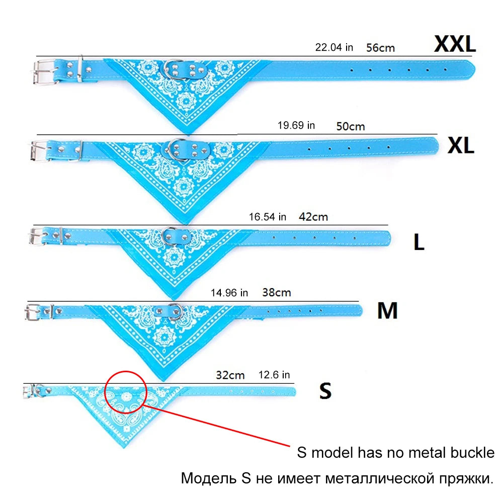 SUPREPET Adjustable Dog Collar – Cute Print Scarf & Neckerchief for Pets