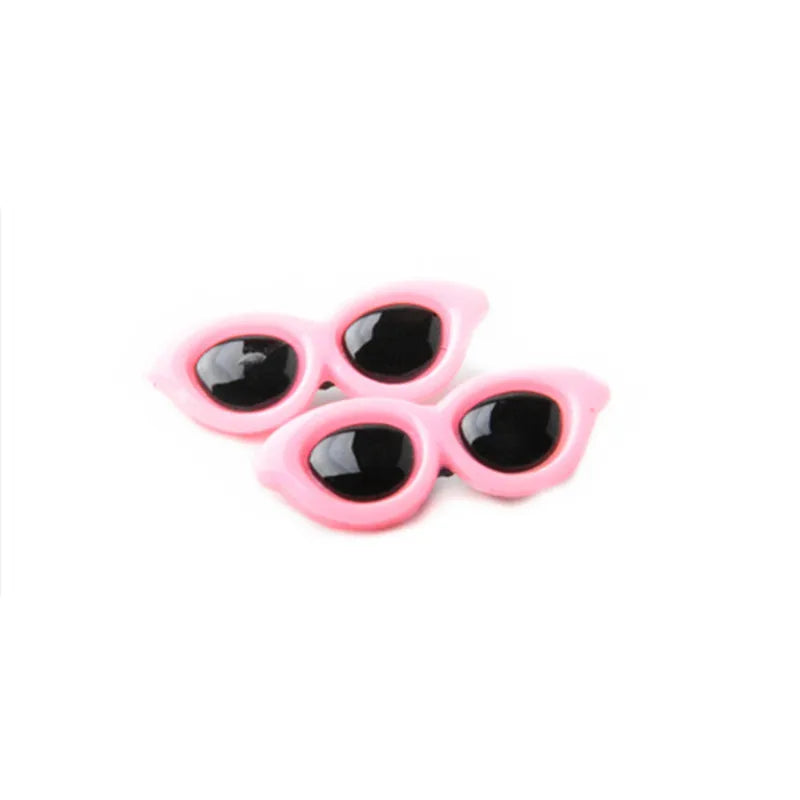 Pet Heart Sunglasses Hairpin – Cute Bow Hair Clip for Dogs & Cats, 1pc