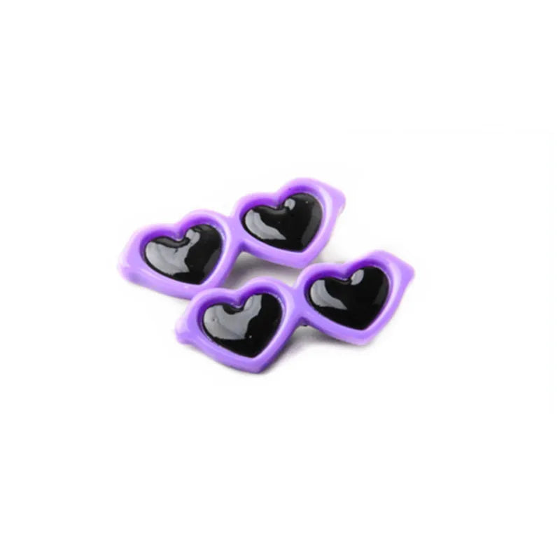 Pet Heart Sunglasses Hairpin – Cute Bow Hair Clip for Dogs & Cats, 1pc